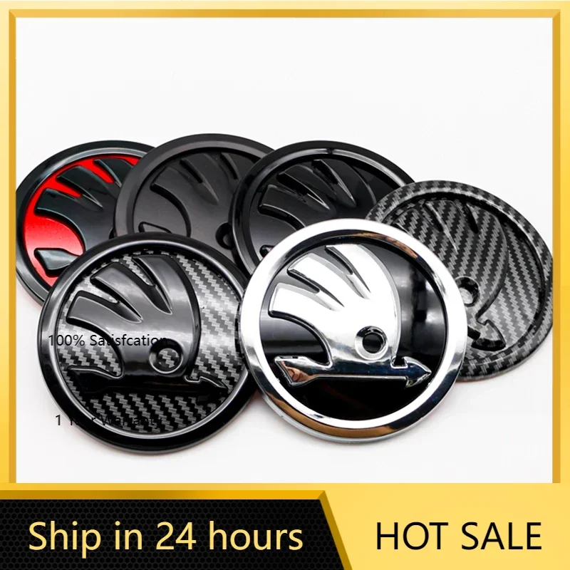 

Car Sticker 2025 Hot 8cm 9cm 10cm Emblem Car Front Hood Badge Rear Trunk Sticker For Skoda S Skoda Kodiaq Fabia Kamiq Karoq Octa