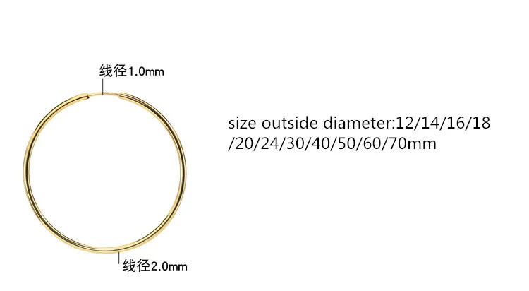 Goldfarbene Kreis-Ohrringe mit Linienmuster, 12 mm, verstellbar, aus Edelstahl, vakuumplattiert, hypoallergen, neu – Detail 4