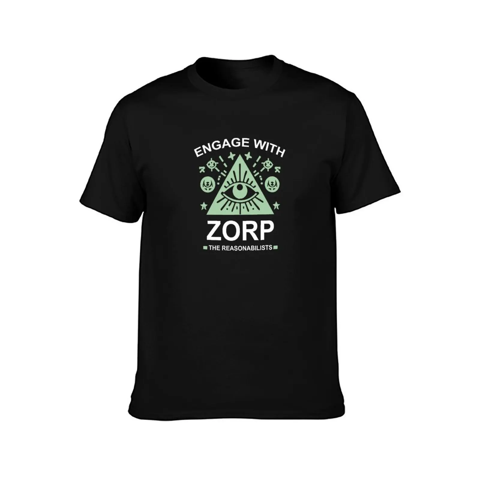 Engage With Zorp Parks & Rec T-Shirt heavyweights luxury designer plus size clothes mens clothing