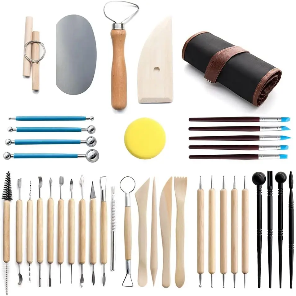 

36Pcs Ceramics Clay Tools Air Dry Clay Polymer Tool Set for Adults Sculpting Drawing Molding Pottery Kiln Dotting diy Art