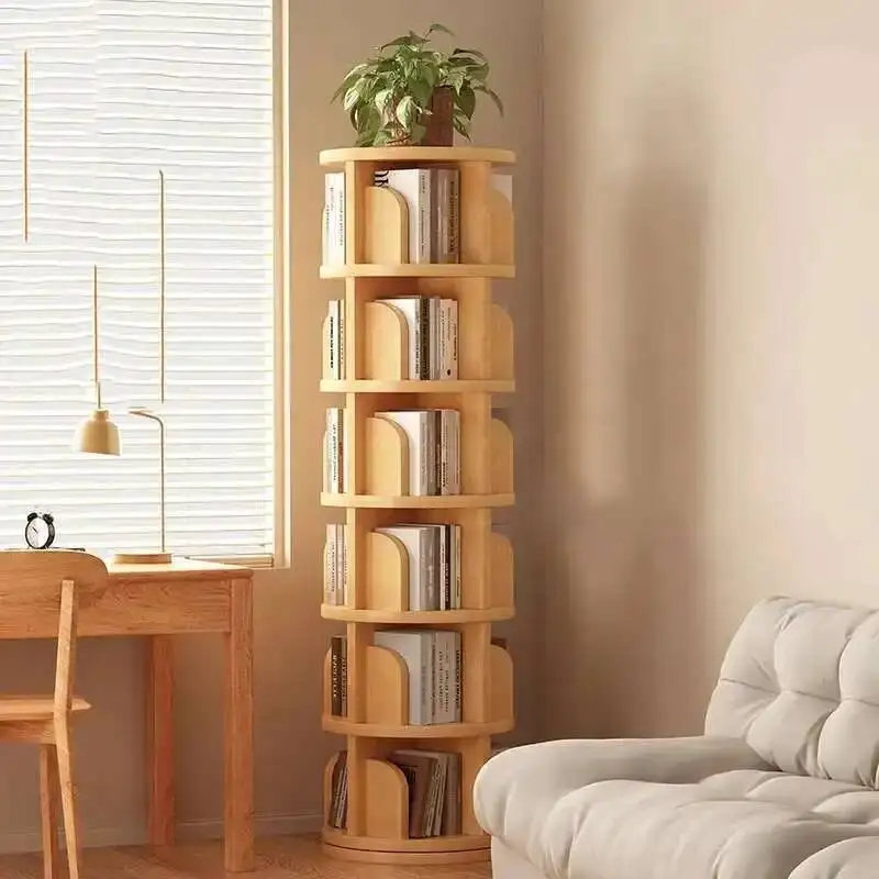 

Display Nordic Luxury Book Shelf European English Vintage Story Book Shelf Library Aesthetic Wood Estanteria Trendy Furniture