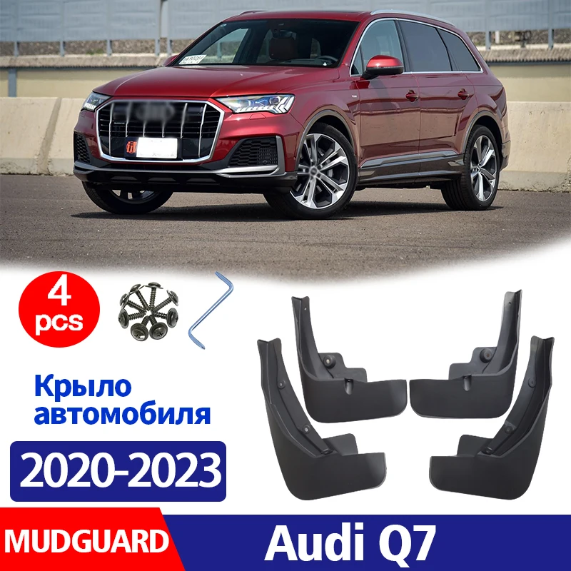 

Mudflaps For Audi Q7 2020 2021 Mudguard Fenders Mud Flap Guard Splash Mudguards Fender car accessories auto styline Front Rear