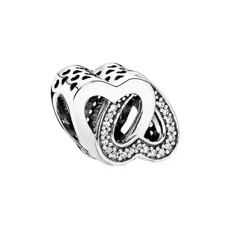 925 Sterling Silver Metal Beads para Pandora Pulseira, encantos Pingente Original, Mushu, Patti, coelho, flor, Bouquet Dangle