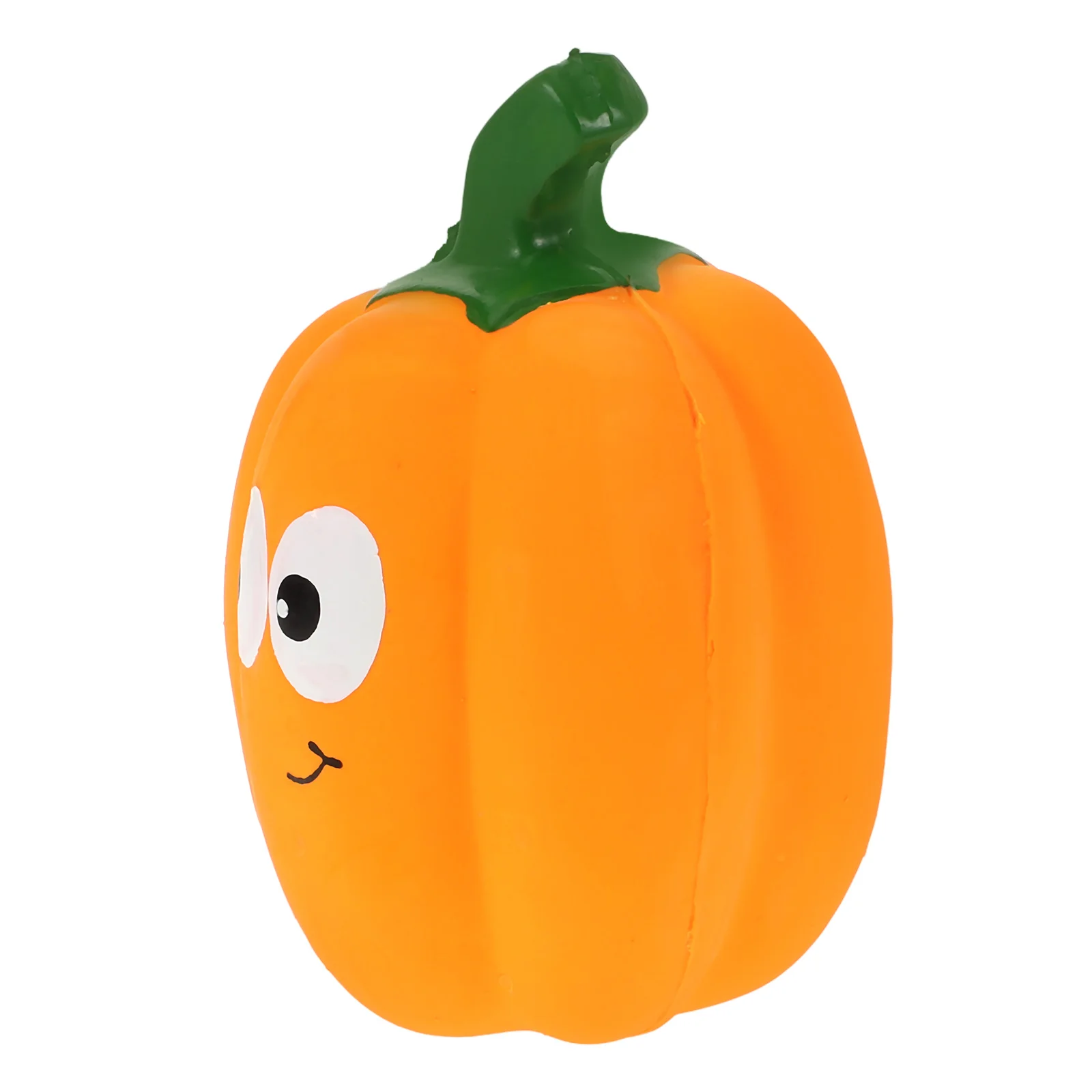 Juguete con forma de calabaza para mascotas, juguete con sonido chirriante, juguete de entrenamiento para mascotas, juguete de látex para mascotas, juguete con sonido de calabaza, 1 ud.
