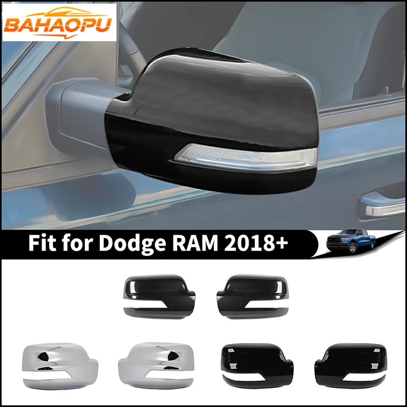 

Крышка корпуса зеркала заднего вида из АБС-пластика для Dodge RAM 2018, внешние аксессуары для автомобиля