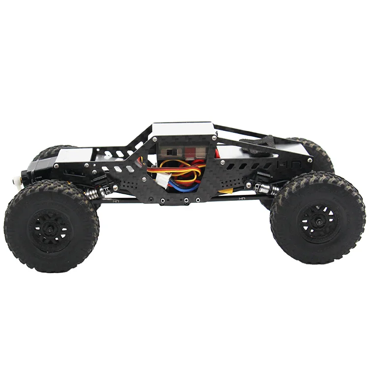 Hot Racing Graphite LCG Rock Crawler Conversion Chassis for Axial SCX24 vehicles