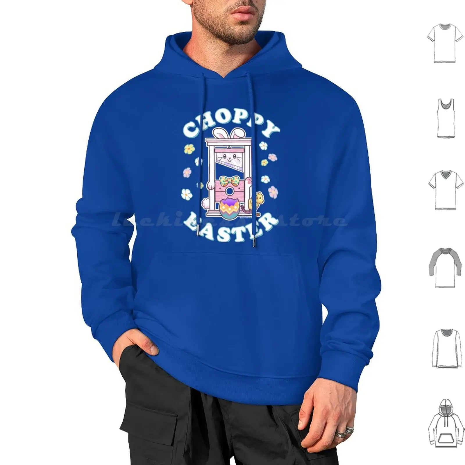 Choppy Easter Cute Bunny Guillotine Hoodie cotton Long Sleeve Guillotine Cute Guillotine Kawaii Guillotine Eat The Rich