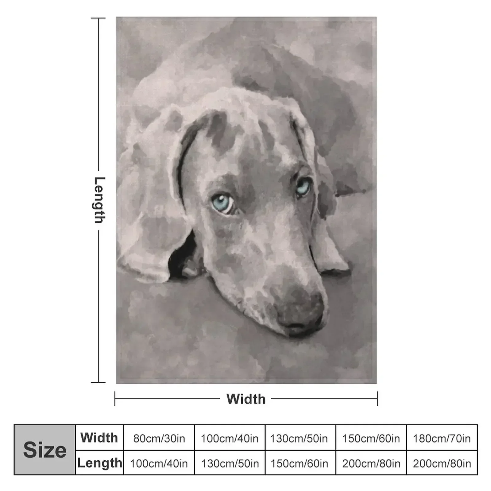 Weimaraner Dog Mixed Media Throw Blanket Thin Luxury Throw Soft Big bed plaid Blankets