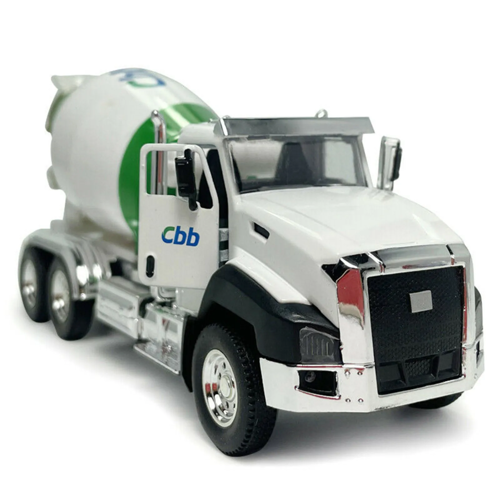 Model pojazdu budowlanego w skali 1:50, mieszalnik, koparka, odlewany z metalu, zabawka dla dzieci, pojazd z napędem pull-back, prezent.