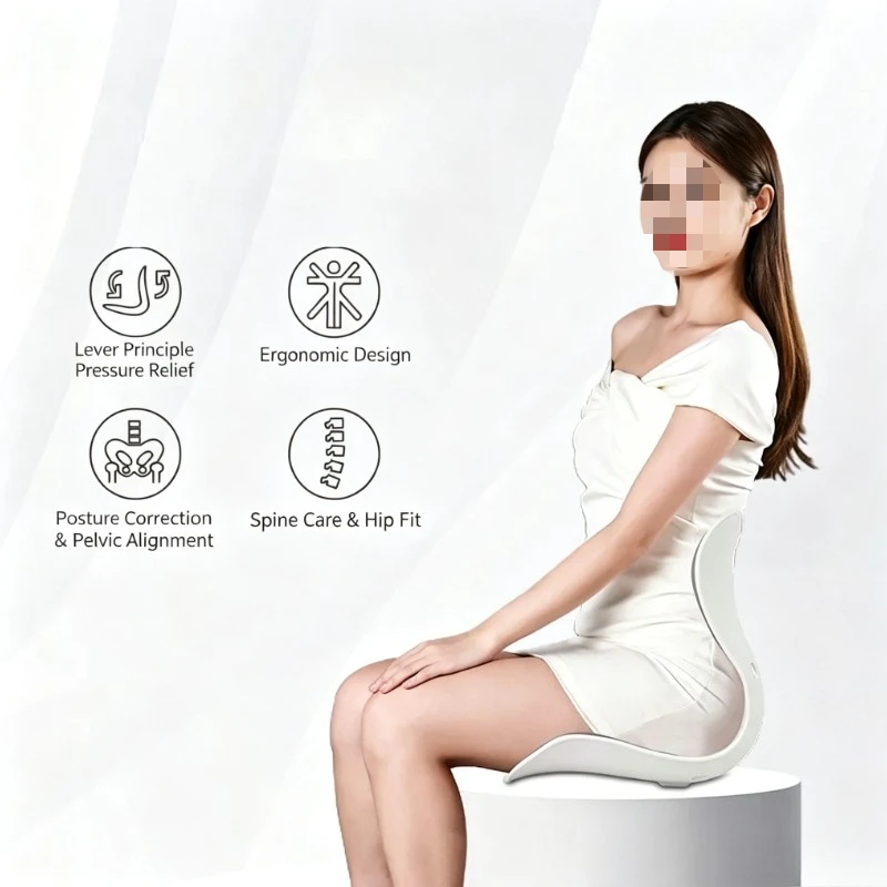 Office Artifacts | Ergonomic Petal Cushion, Correction of Hunchback + Relief of Low Back Pain, Sitting All Day Without Tired