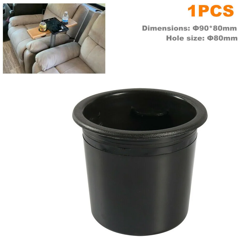 1PCS Car Recessed Drop In Plastic Cup Drink Can Holder For Boat Car Marine RV Table Plastic Black Cup Water Drink Holder Recesse