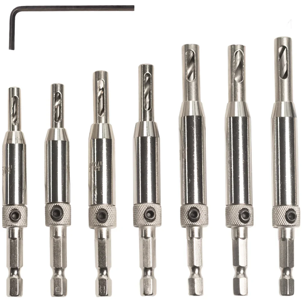 

Набор сверл HSS с шестигранным хвостовиком для сверления отверстий под петли в деревянных дверях и окнах, для нестандартного сверления с шестигранным хвостовиком