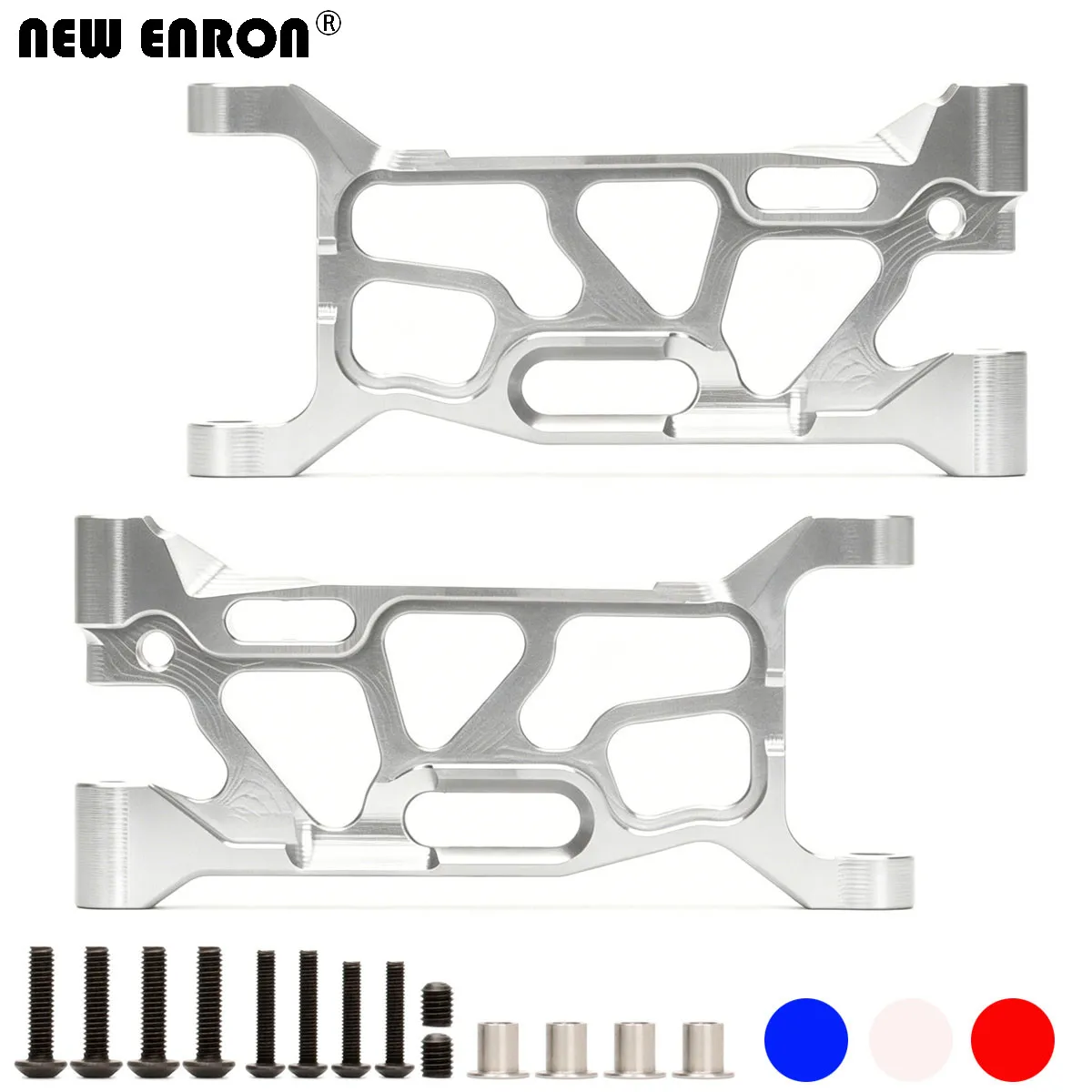 Braços Inferiores CNC de Liga Leve Dianteiros e Traseiros LOS234016 LOS234017 para Carro RC Team Losi 1/10 Lasernut U4 Tenacity All