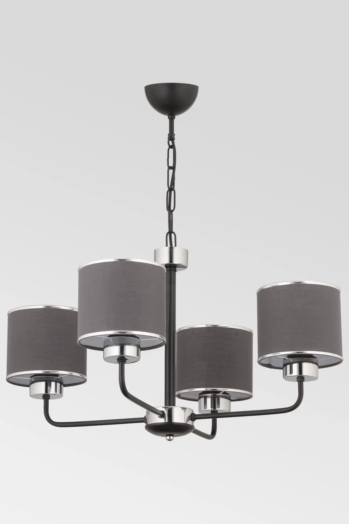 DOLBOVI Lisa 4-piece Modern anthracite hat pendant chandelier