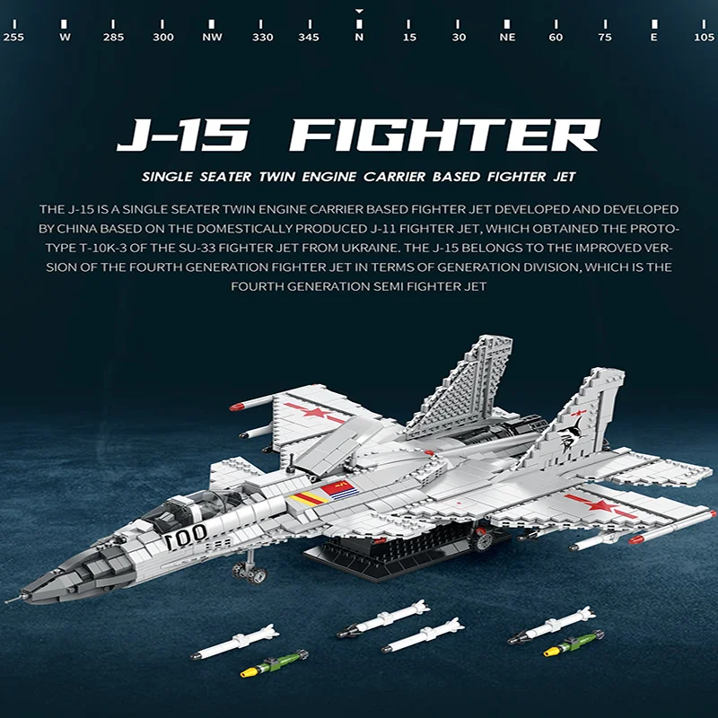 Reobrix 33027 F-16 Military Fighter building block Model Desktop decoration DIY children's educational toy holiday gift 1427PCS