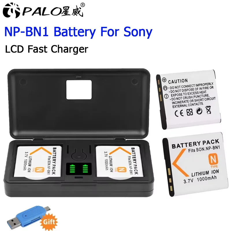 

NP-BX1 1600mAh np bx1 NP BX1 Camera Battery For Sony ZV-1 RX100III PJ410 AS100V RX1 HX90 M5 Battery With LCD Charger Case