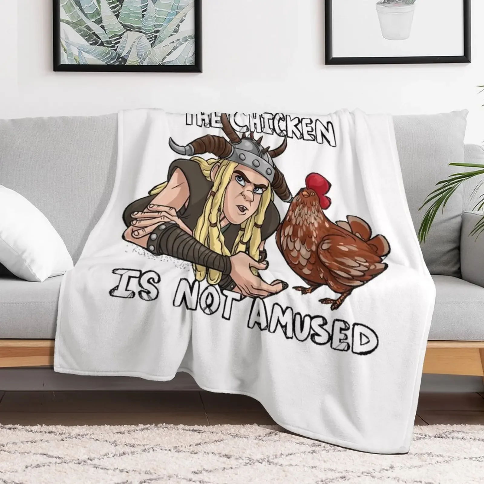 The Chicken is Not Amused Throw Blanket Luxury St For Sofa Thin Blankets