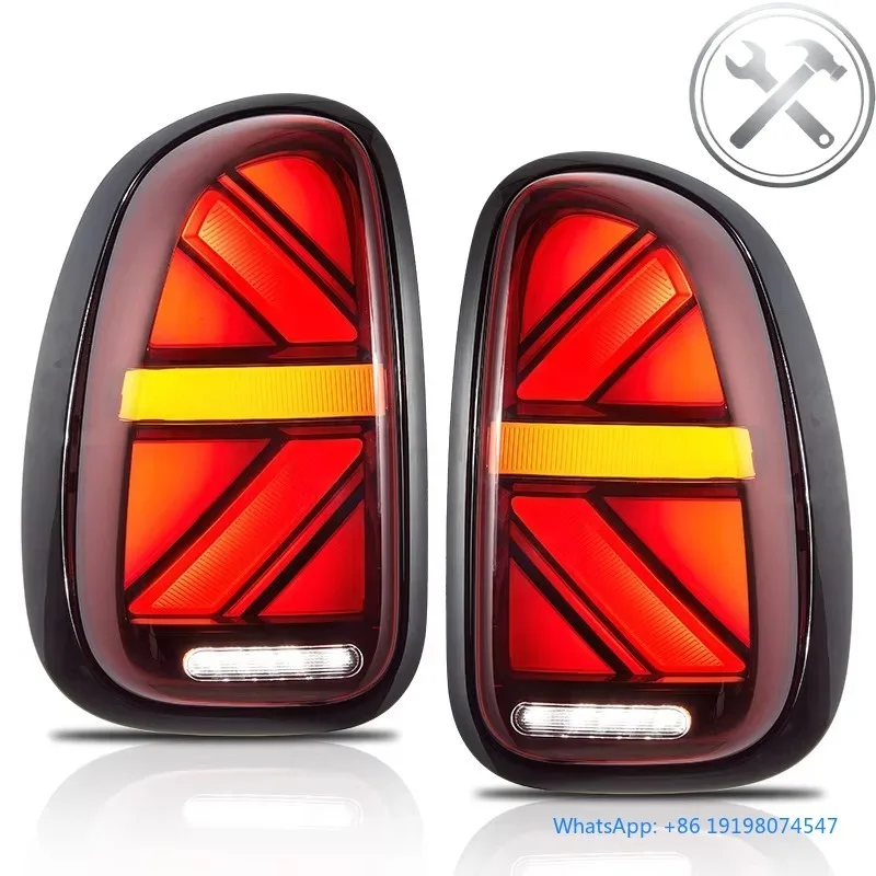 

Mini Cooper Countryman R60 2010‑2016 1st Gen Full LED Taillights Assembly Clear Lens Startup Animation Sequential Turn Signal 12