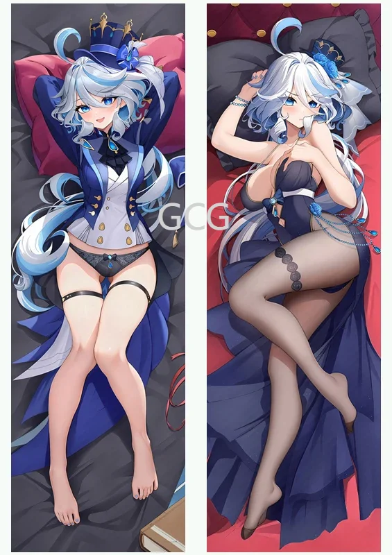 Furina Genshin Impact high definition Printed Pillow Furina Game cosplay Doll accessory Fit the skin Pillow Equal body pillow