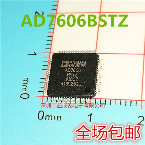 Free shipping   AD7606BSTZ AD7606 QFP64 -ADC       10PCS