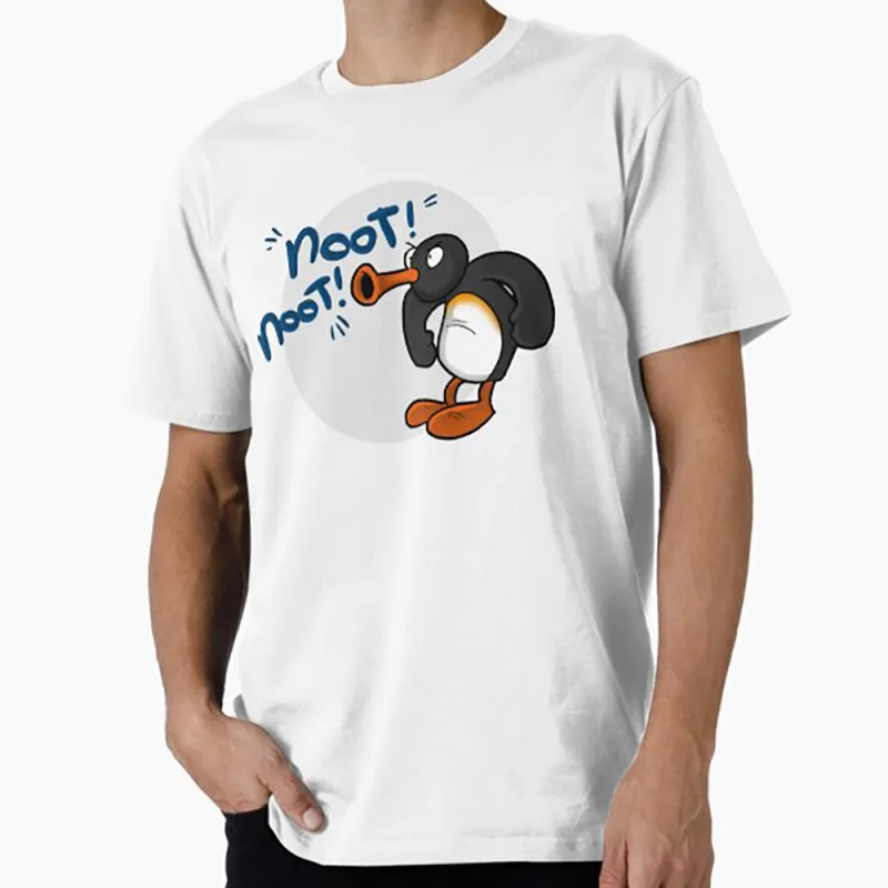 

0330 Funny Gift t shirt for men Noot Pingu Meme Graphic Clothes 100% cotton printed Y2K clothing Large size tee S-6XL