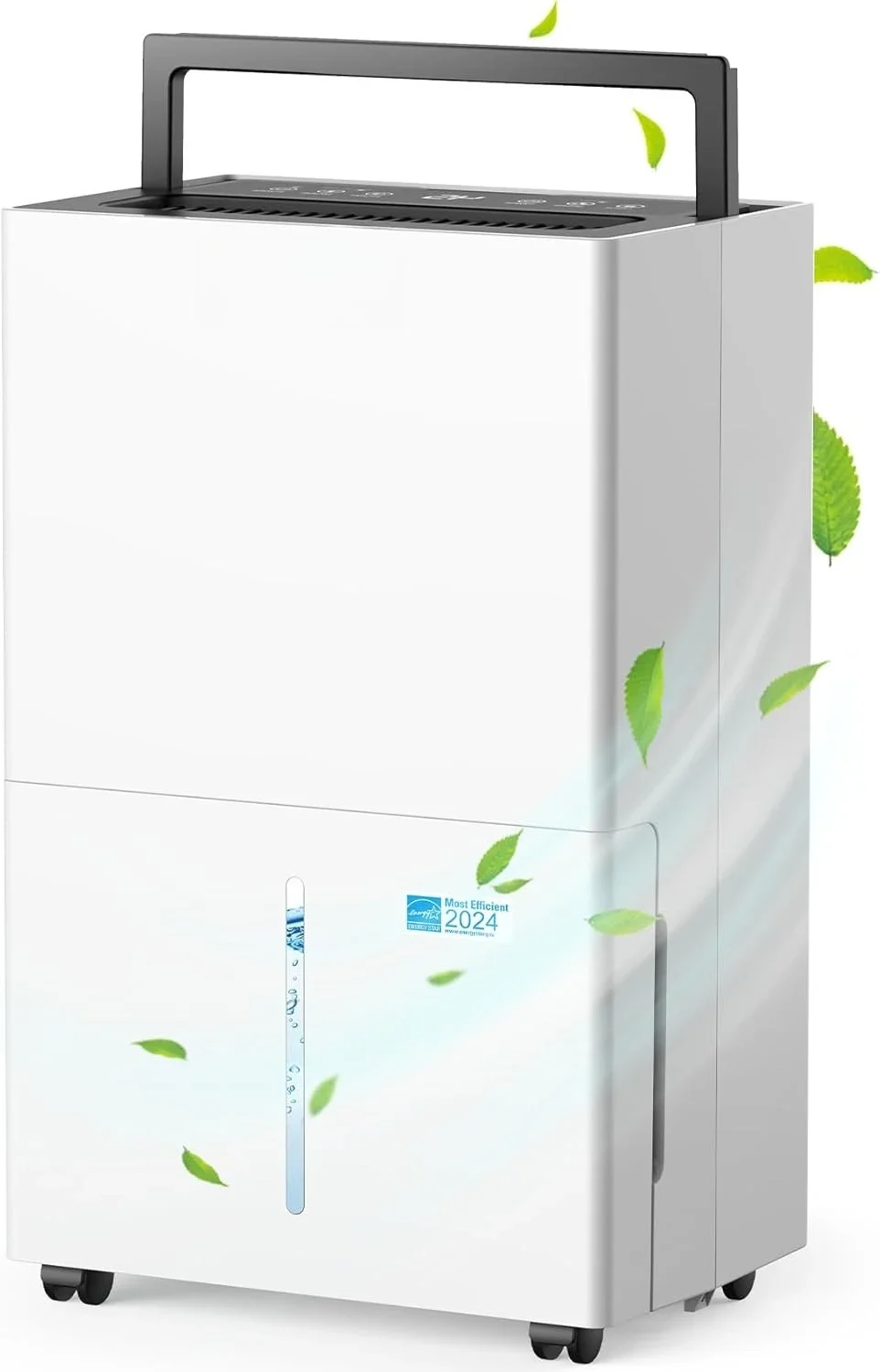 

Bestseller52 Pints Large Room Dehumidifier with Drain Hose & Water Tank,Intelligent 4500 Sq.ft Energy Star Dehumidifier for Home