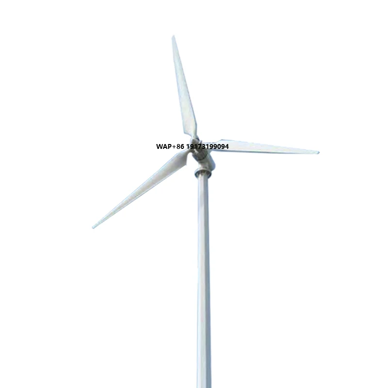 150kw White Hybrid Solar & Wind Power System 55 M/s Aviation Aluminum Alloy Horizontal Wind Turbine Wind Power Plant