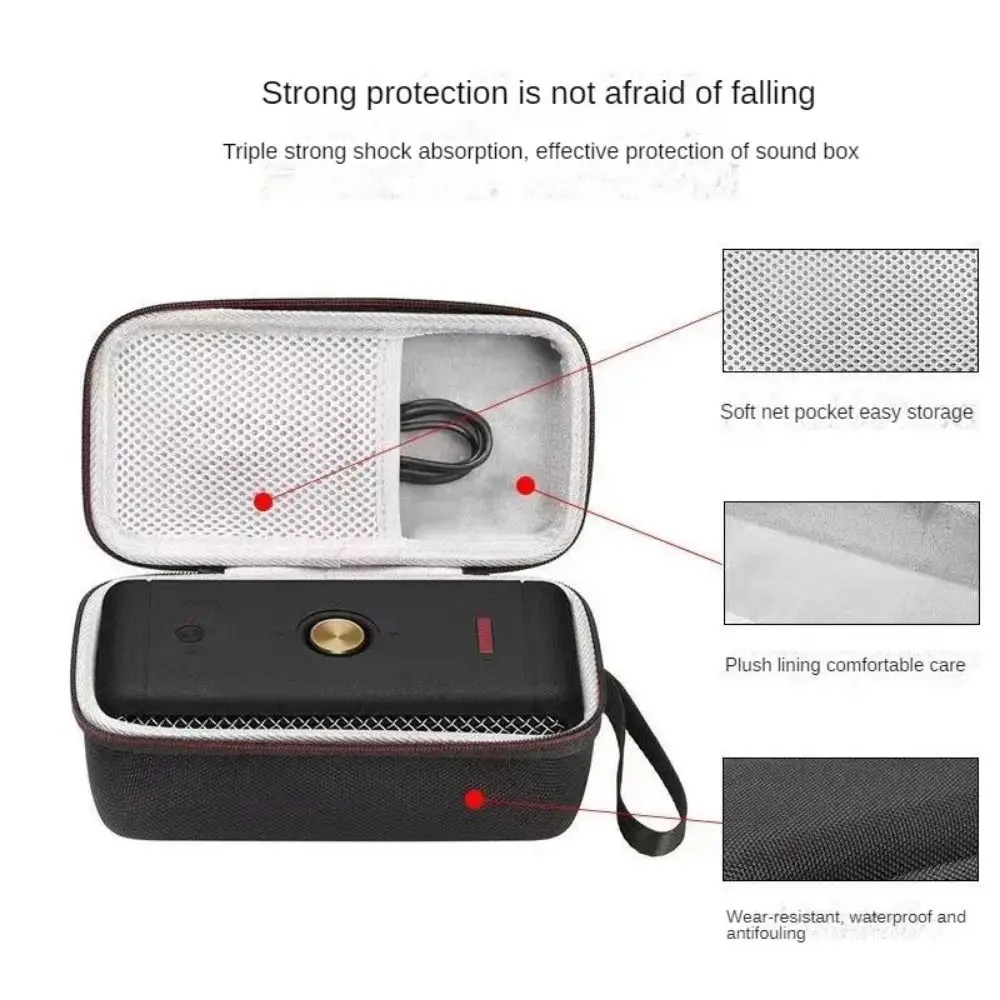 1Pcs Case Accessories Speaker Storage Bag Dustproof Container Hard EVA Case Anti-scratch for MARSHALL EMBERTON Speaker