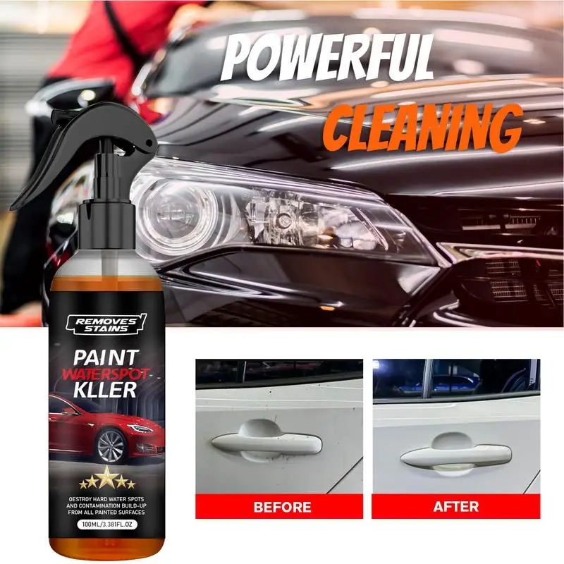 Cera en aerosol para coche, 100ml, capa transparente para automóvil, Spray para revestimiento de coche, esmalte para coche, Spray para lavado de coches sin agua, suministros para detalles de automóviles para lluvia