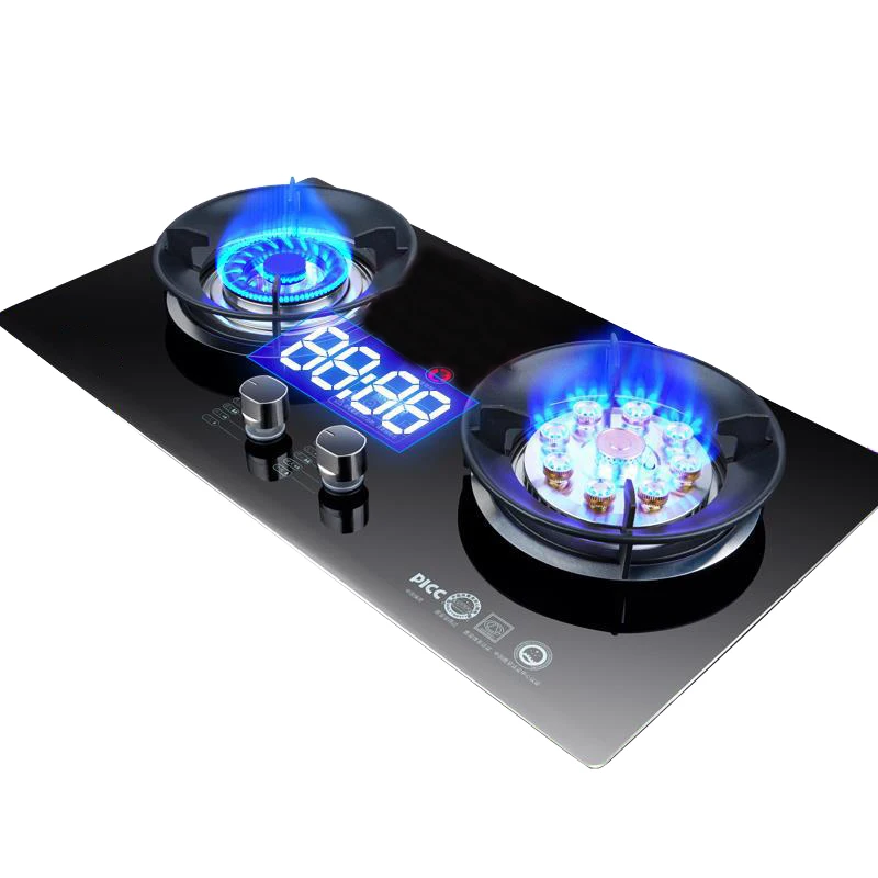 

Бытовая двойная плита с девятью конфорками, встроенная кухонная плита на природном газе, газовая плита со сжиженным нефтяным сжиженным нефтом, Fierce