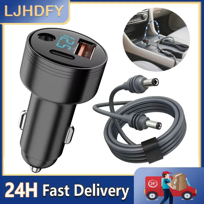 18W Smart Car Charger PD Type C Quick Dual USB Fast Charging 12V 12 V Volt Cigar Lighter Ultra QC Charge Mobile Cell Phone