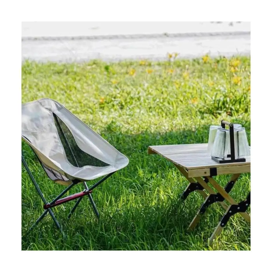 

Wholesale 1 Pcs Outdoor Hiking Fishing Backpacking Full-Aluminum Frame Folding Camping Chair Compact And Portable With Carry Bag