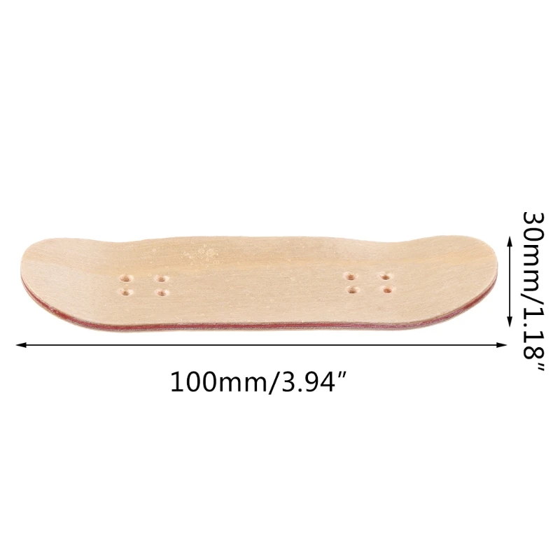 Novelty Wooden Deck Pad for Finger Skate Board Mini Fingerboard Figurine Parts