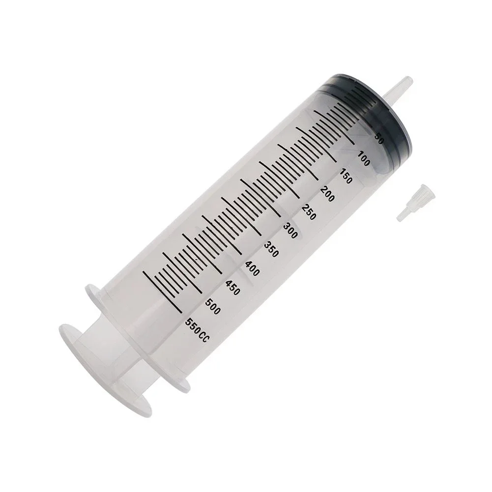 1Pc 550cc Flush Tube Syringe Feeding Tool Pets Large Capacity Plastic Syringe For Measuring Liquids Pet Feeding Liquid Food