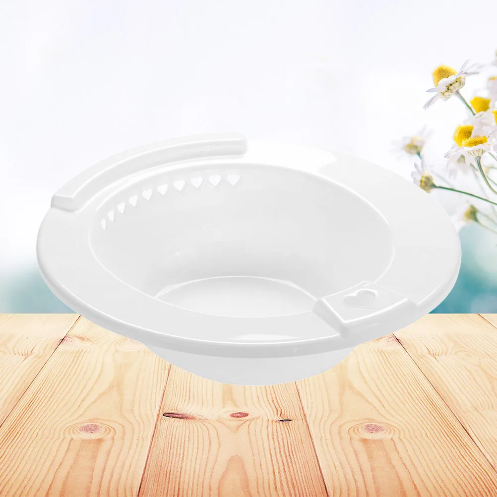 

Портативная ванночка для сидячих ванн для беременных, устанавливаемая над унитазом, с дренажными отверстиями, из медицинского пластика, без запаха, прочная.