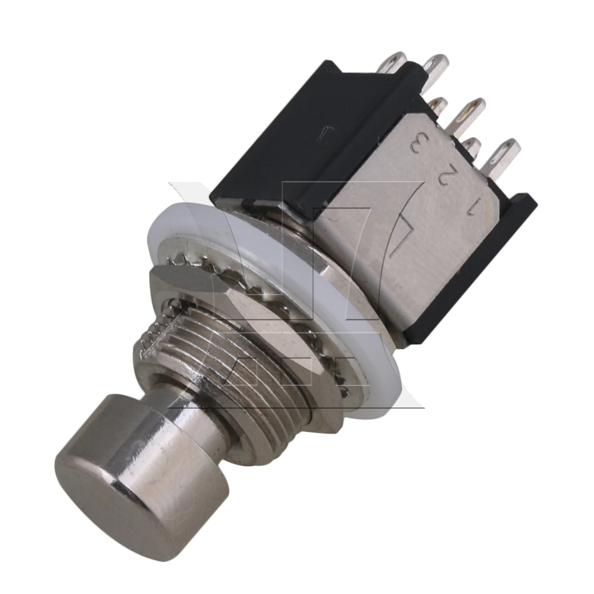 

Yibuy 1pc Guitar Effect Pedal Foot 6 Pin Switch with Lock Black for Rewiring Pedals