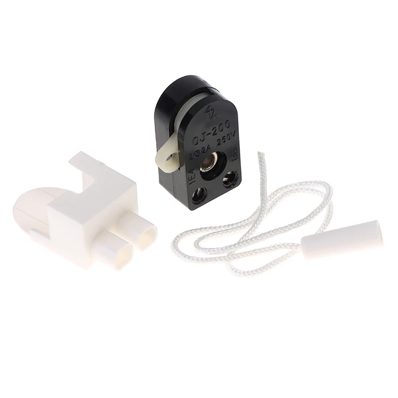 European Regulation 2p/3p 200 Open Single Pull Control Switch Core Wire For Wall Lamp Bedside Lamp Pull Control Rope Switch