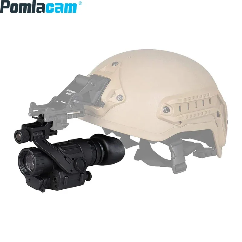 PVS-14 Hunting Infrared Night Vision Head Mounted  Built-in IR Illumination Patrol  , 2x28 Tactical Digital Monocular for Helmet
