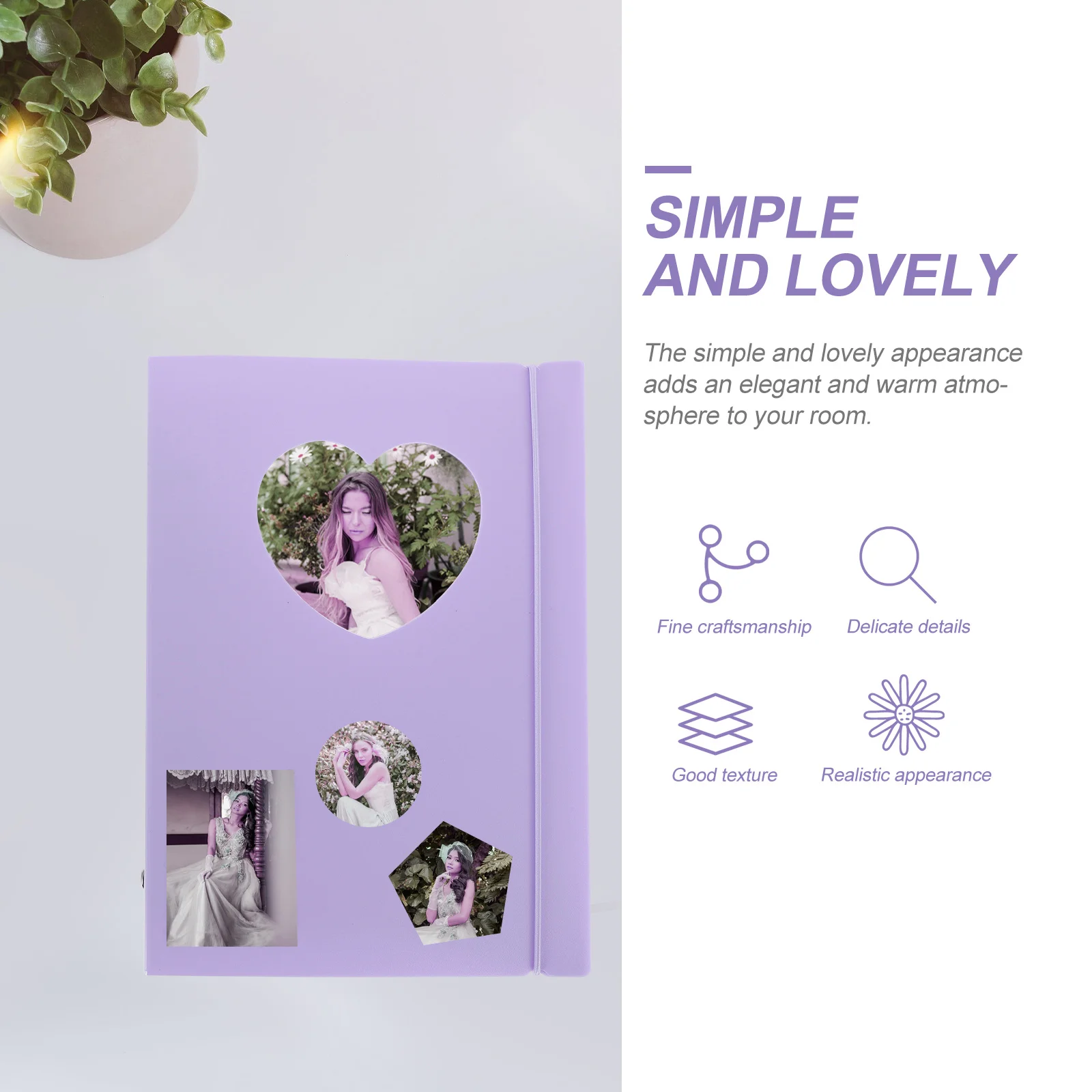 Picture Album Compact Tickets Storage Book Easy to Carry Design Perfect Gift for Friends Family Photo Display Holder