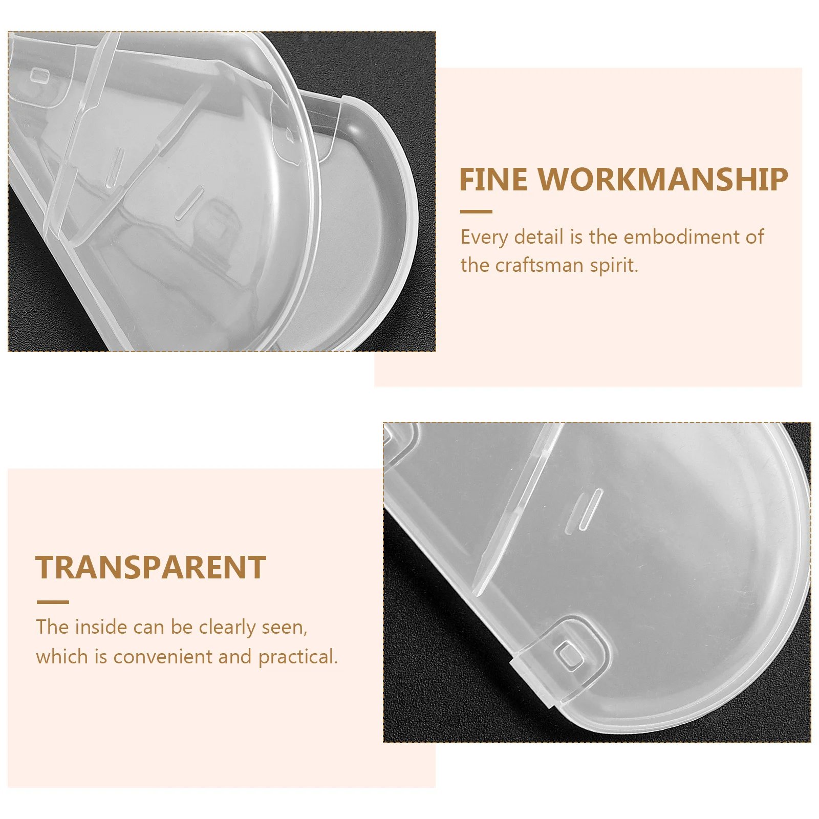 10 قطعة حافظة حماية فرشاة على شكل مروحة غطاء بلاستيكي شفاف للسفر مقاوم للغبار فرشاة للمكياج أغطية رأس تخزين الأدوات