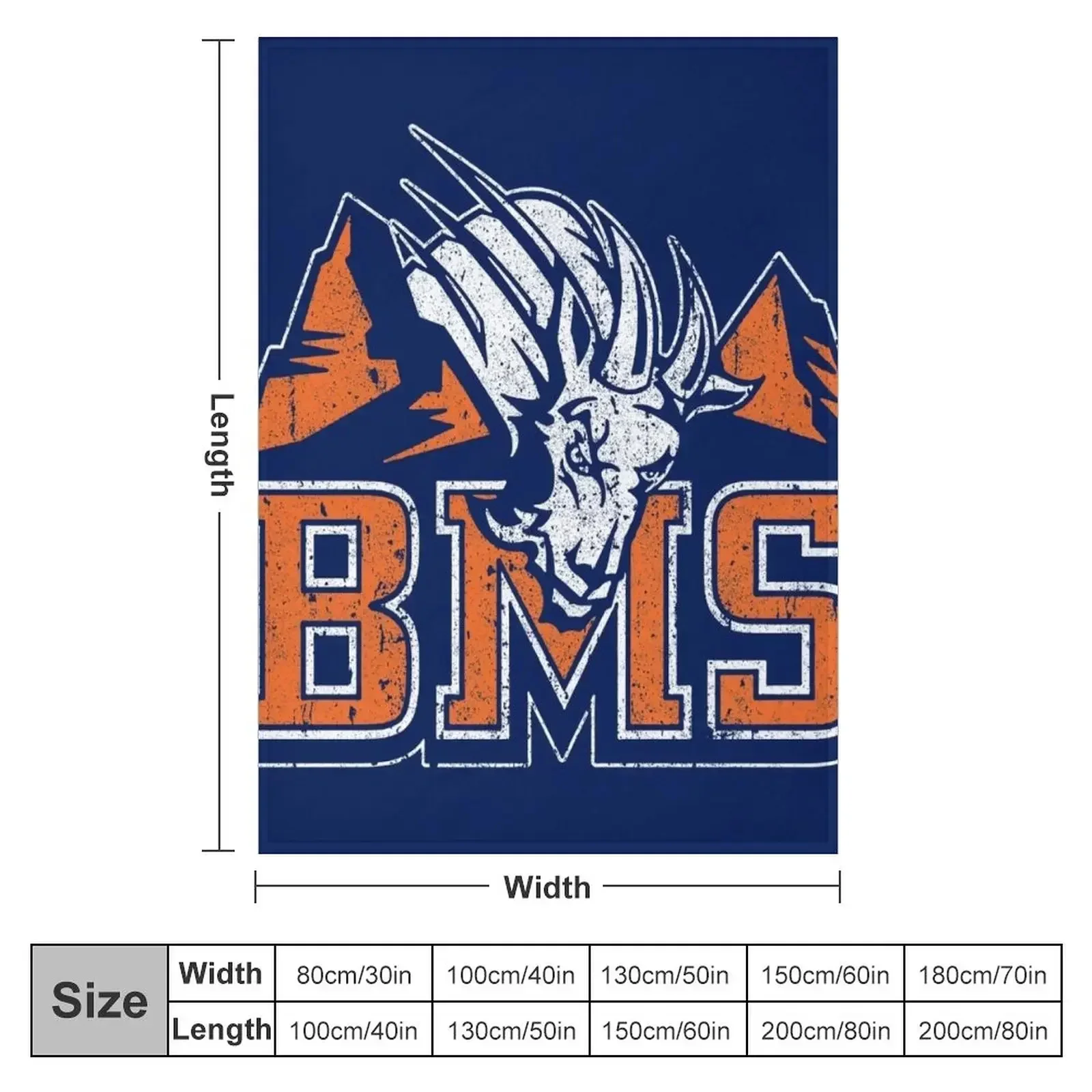 BMS - Blue Mountain State Throw Blanket Soft Plaid Stuffeds Blankets