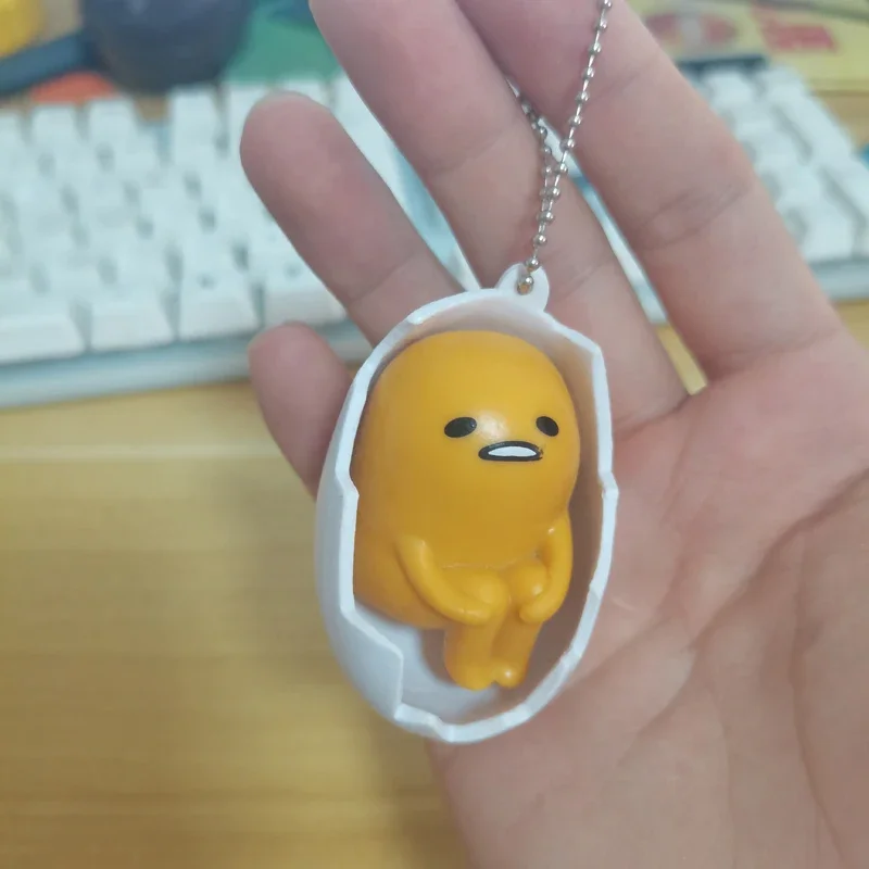BANDAI Gashapon Gudetama Keychain Figurine Anime Cute Action Figure Kawaii Capsule Toys Boys Girls Gift
