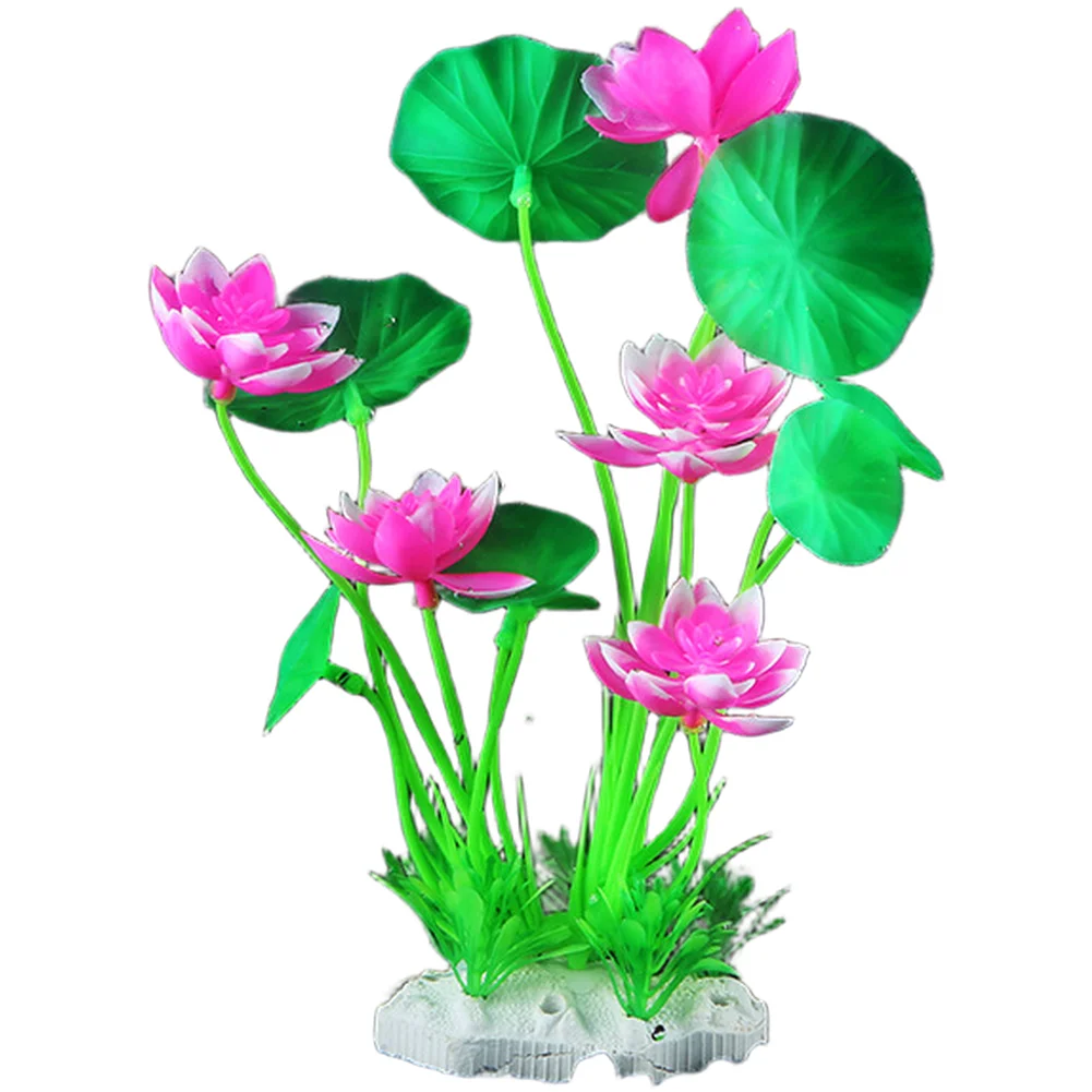 Aquarium Plant Design - Artificial Lotus Aquarium Plant Made of