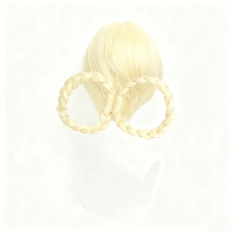 Game Genshin Impact Jahoda Cosplay Wig Womem Lolita Golden Hair Heat Resistant Synthetic Wig Carnival Dress Up Prop