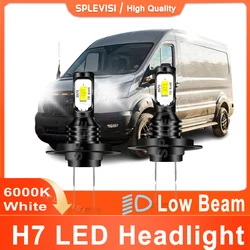 2x H7 Car Light LED Headlight Low Beam White 8000LM For Ford Transit Van MK8 2014 2015 2016 2017 2018 2019 2020 2021 2022 2023
