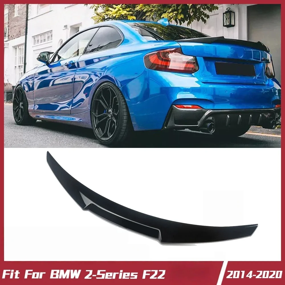 

For BMW Serie 2 F22 F23 2014-2020 M4 Style Rear Wing Car Boot Lip Fibre Accessory Sparkling Rear Spoiler for Car Boot Lid