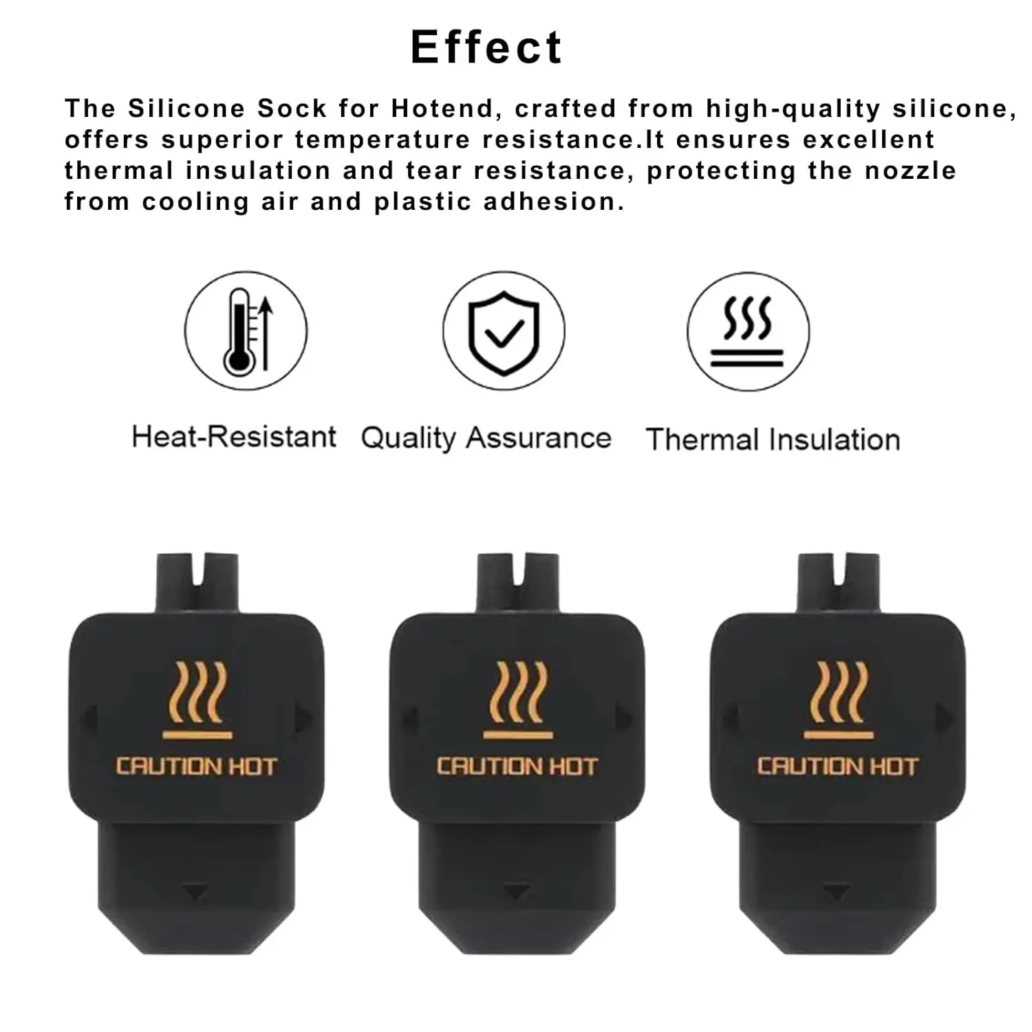 3pcs Silicone Sock for Bambu Lab H2D/H2S Hotend High Temperature and Durable Silicone Cover 3D Printer Accessories Parts