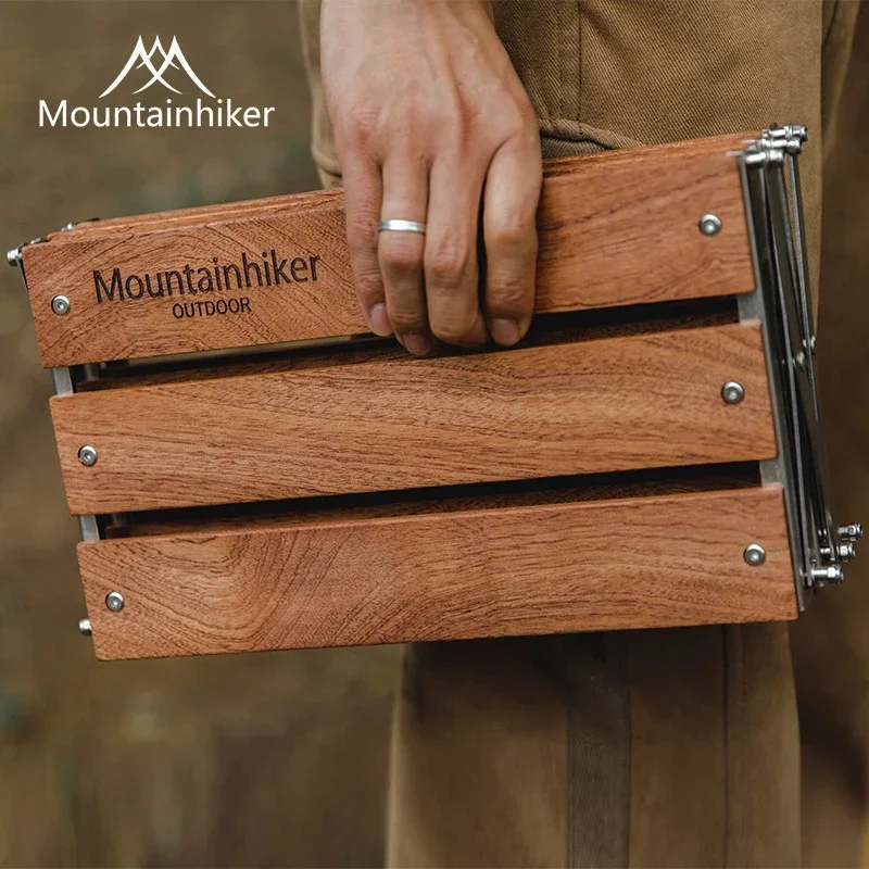 MOUNTAINHIKER Three-tier Rack Upgrade Outdoor Camping Rack Portable Folding Table Furnitures Foldable Picnic Camping Barbecue view 5