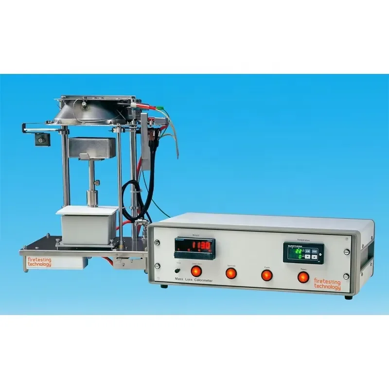 EN ISO 13927 ISO 17554 Mass Loss Calorimeter Combustion Mass Loss Rate Calorimetry Tester Heat Release Testing