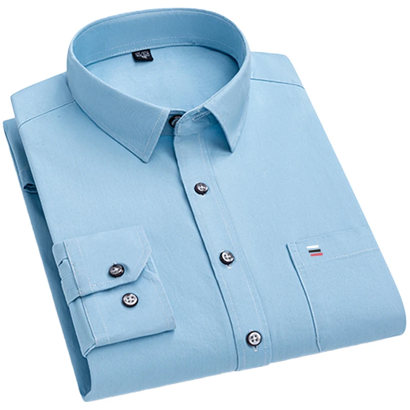 Pure Cotton Men's Plaid Shirt Long Sleeve Regular Fit Men Casual Oversized Shirt Leisure Autumn Male Blouse New Plus Size shirt